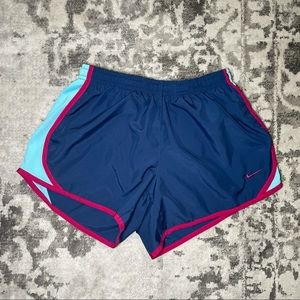 Nike Dri-Fit Athletic Shorts - Blue & Pink